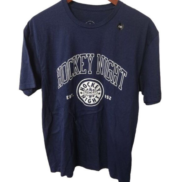 Hockey Night in Canada Navy Blue T-Shirt NWT – Size Large - Picture 1 of 4